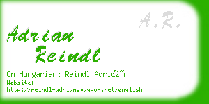 adrian reindl business card
